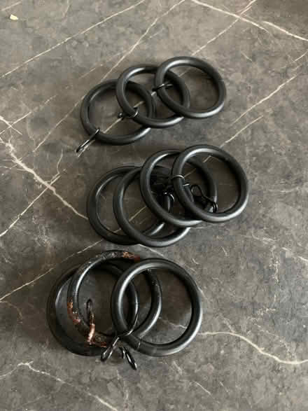 Photo of free Curtain rings with hooks for curtain rods (Loanhead EH20) #1