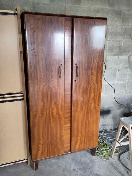 Photo of free Wooden 'Stag' wardrobe (Tinkersley DE4) #1