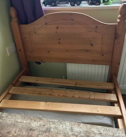 Photo of free Pine trundle bed no mattresses (Claygate KT10) #2