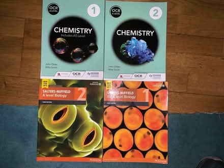 Photo of free A level Biology & Chemistry books (Hersham KT12) #1