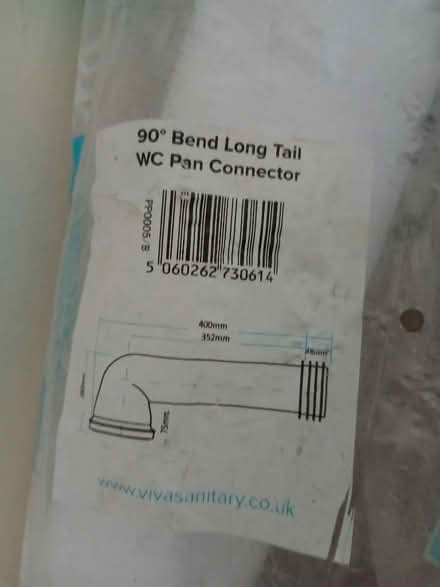 Photo of free WC pan connector (Parkwood Rainham ME8) #2