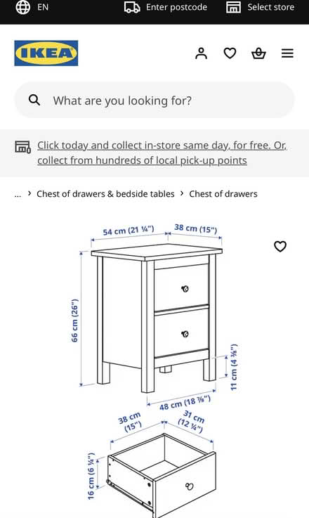 Photo of free IKEA Hemnes drawers (Mapperley Park NG3) #3