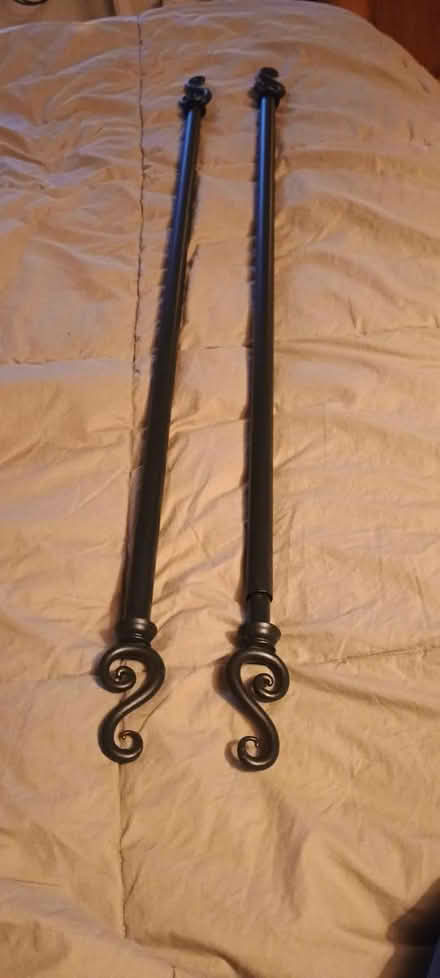 Photo of free Black Curtain Rods (Groton) #1