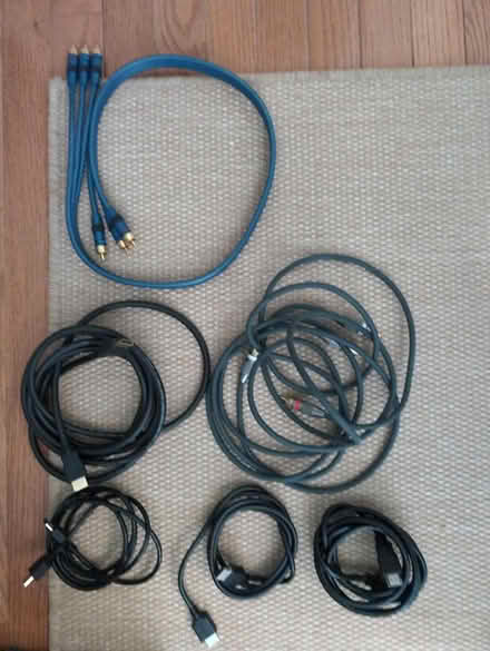 Photo of free Audio/Video cables - assorted (Buckingham, PA 18902) #1