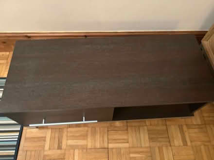 Photo of free TV unit - dark brown with silver trim (Matlock DE4) #4