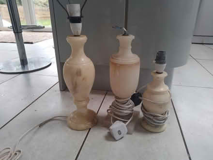 Photo of free Onyx table lamps (Ash Green, GU12) #2