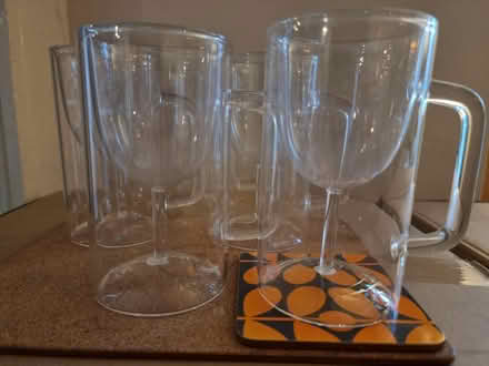 Photo of free Novelty wine glasses x5 (Lewisham SE13) #2