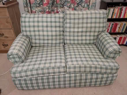 Photo of free Green and white sofa and armchair (Park Central B15) #1