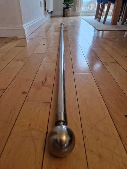 Photo of free Chrome curtain rod and pair of curtain holds (Southgate N14) #4
