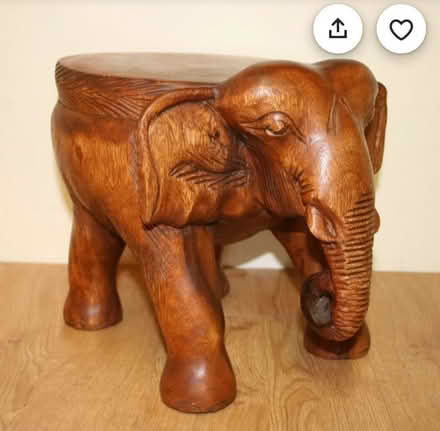 Photo of Wooden Elephant Stool (Bexleyheath DA6) #1