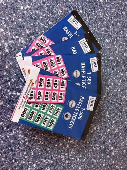 Photo of free 4 books of raffle tickets (Cambridge) #1