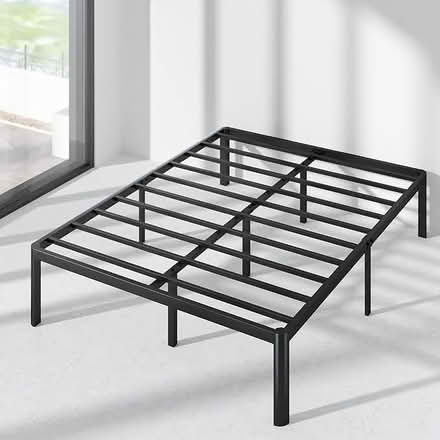 Photo of free Metal King Bed Frame (Candler Park) #1