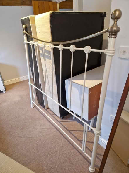 Photo of free King size bed base and head board (Chirk LL14) #2