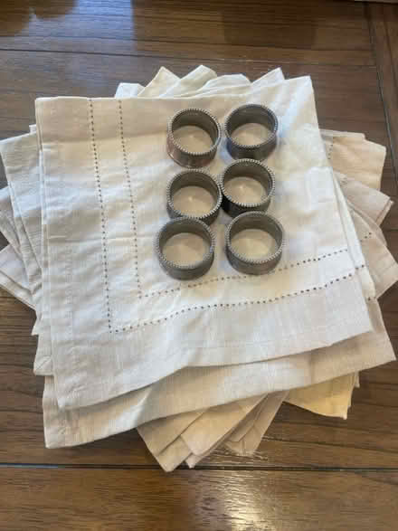 Photo of free Napkins, napkin rings, and chargers (Roselle Rd & 390) #1