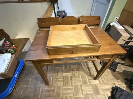 Photo of free Antique desk, solid wood (Windsor Terrace, Brooklyn) #3