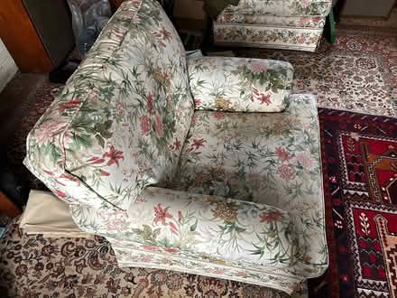 Photo of free Three piece suite (Lytchett Matravers.) #2