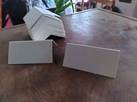 Photo of free Table/stall card labels (Northchurch HP4) #1