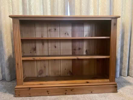 Photo of free Pine Wooden bookcase with two adjustable shelves (Harrogate HG2) #1