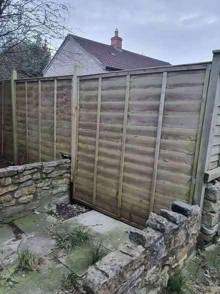 Photo of free 4 old fence panels and posts (Street on the Fosse BA4) #2