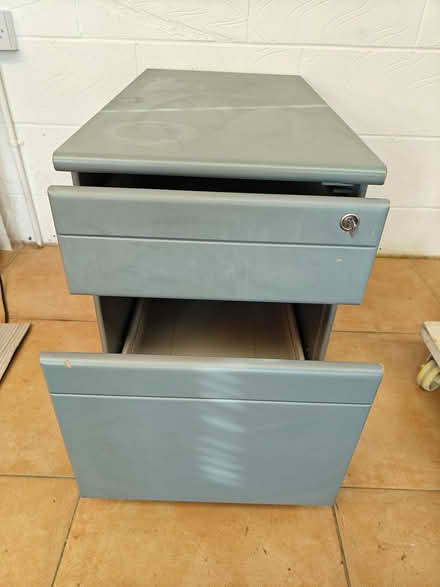 Photo of free Small 2 drawer cabinet with key (Little Harrowden NN9) #3