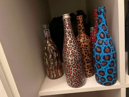 Photo of free Hand painted upcycled bottles (BH20 5RU) #4