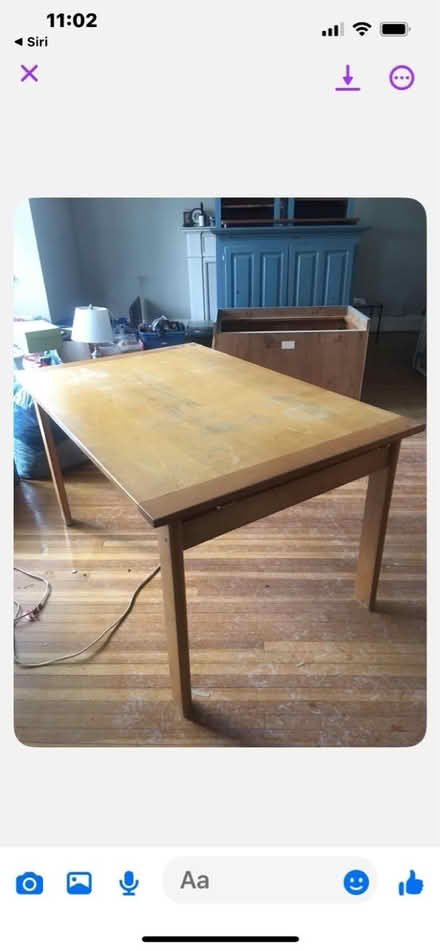 Photo of free Wooden desk/Table (Mavis and Eglinton) #1