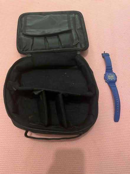 Photo of free black makeup/cord etc bag (Belmont) #1