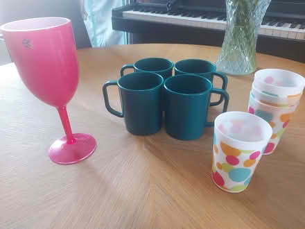 Photo of free Assorted camping/festival mugs and glasses (Mill Rd area NN8) #1