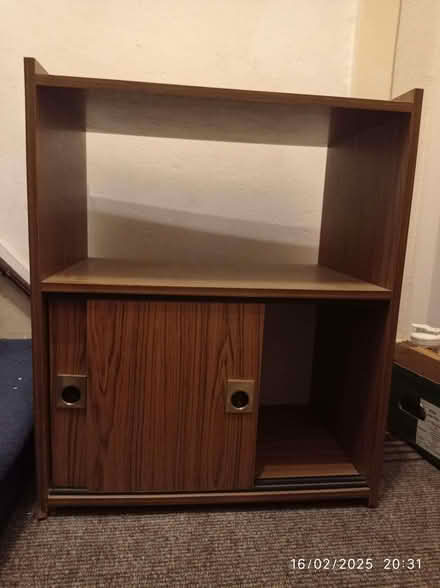 Photo of free TV cabinet w/ record storage (Racecourse area BN2) #3