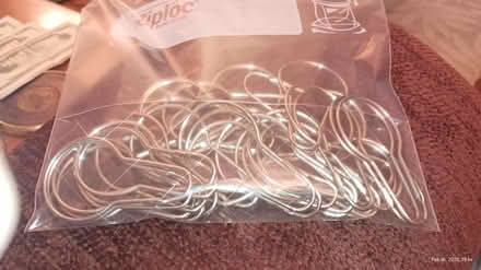 Photo of free Metal shower curtain hooks/rings (Sappington near Grant's Farm) #2