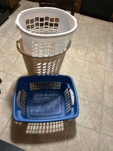 Photo of free 2 Laundry hampers, 1 basket (Marley) #1