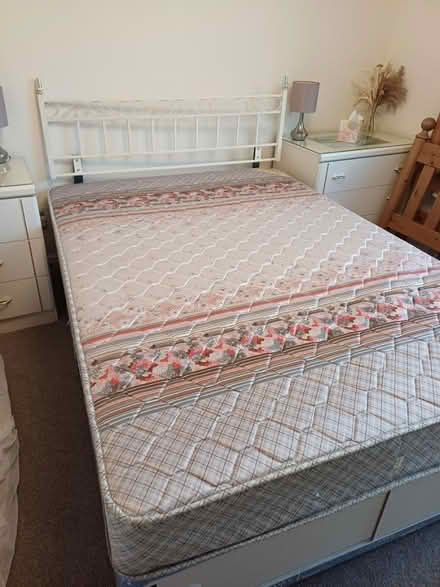 Photo of free Double Bed, Mattress & Headboard (Rainham, Kent - ME8) #1