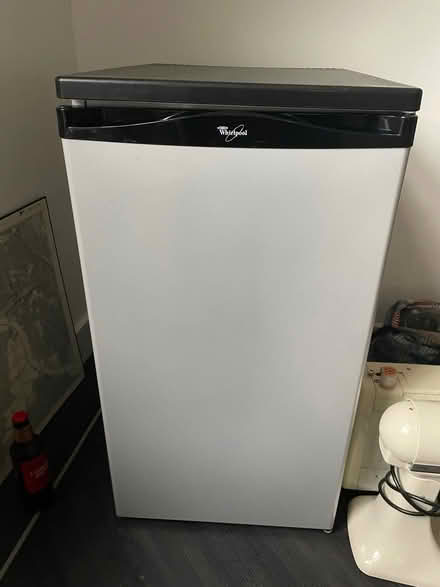 Photo of free Small freestanding Whirlpool fridge (Barnes SW13) #4
