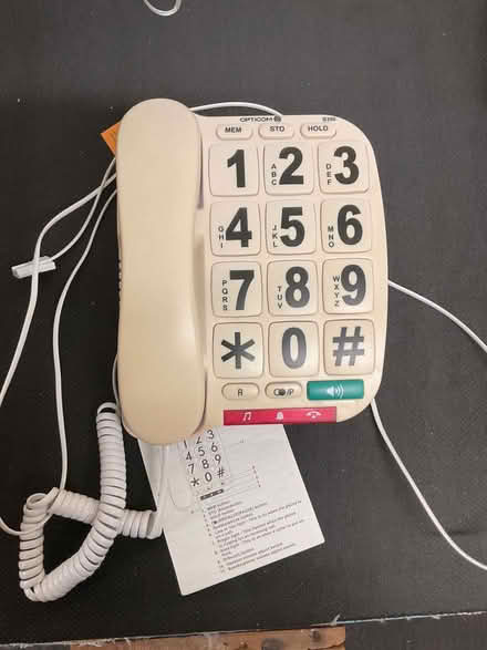 Photo of free Big button phone, wired type (Stanley Green BH15) #1