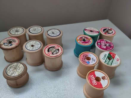 Photo of free 14 cotton reels, some wooden some plastic (Henleaze Ward BS9) #2