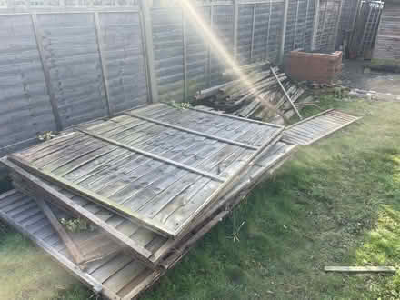 Photo of free Fire wood fence panels (London sw16) #1