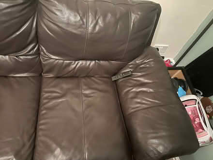 Photo of free 2 seater leather sofa (Great Preston WF10) #2