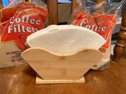 Photo of free #4 cone coffee filters with holder (N. Middletown) #1