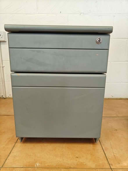 Photo of free Small 2 drawer cabinet with key (Little Harrowden NN9) #1