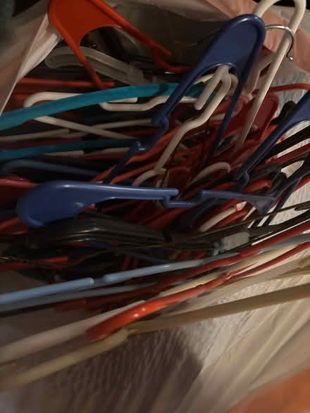 Photo of free Trash bag full of hangers (Monroe) #1