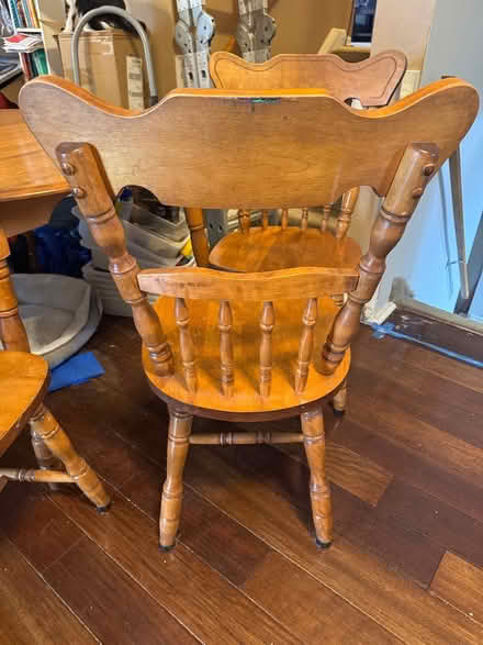 Photo of free Kitchen/dining table with 4 chairs (Central Scarborough) #3