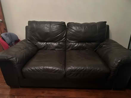 Photo of free 2 seater leather sofa (Great Preston WF10) #1