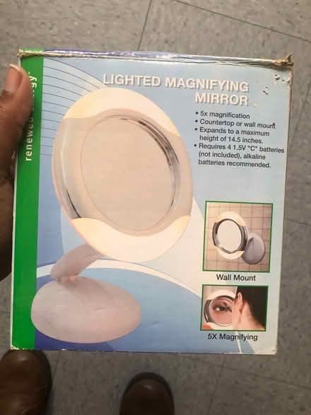 Photo of free lighted magnifying mirror (East Brockton) #1