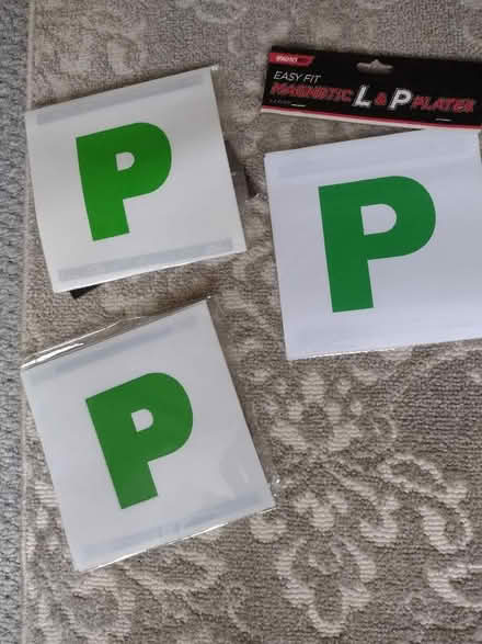 Photo of free Magnetic P plates (Ashton-U-Lyne OL6) #1