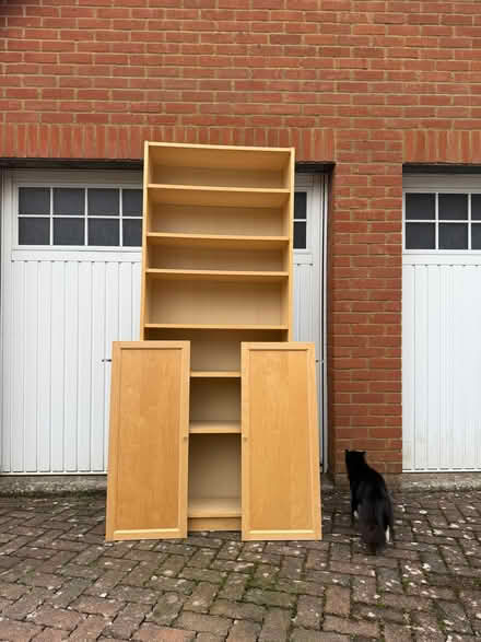 Photo of free IKEA billy shelf unit with doors (Hurstpierpoint BN6) #1