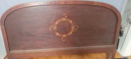 Photo of free antique headboard for full size bed (Westford, Nabnasset area.) #2