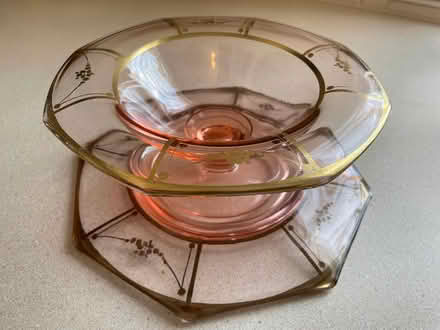 Photo of free Pink candy two-piece candy dish (Troy - Rochester and Wattles) #1