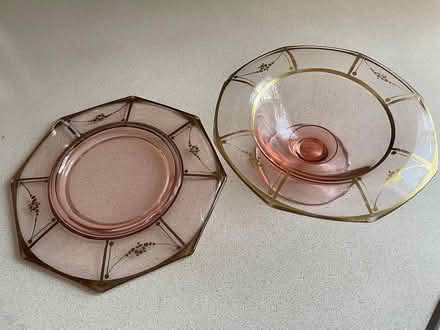 Photo of free Pink candy two-piece candy dish (Troy - Rochester and Wattles) #2