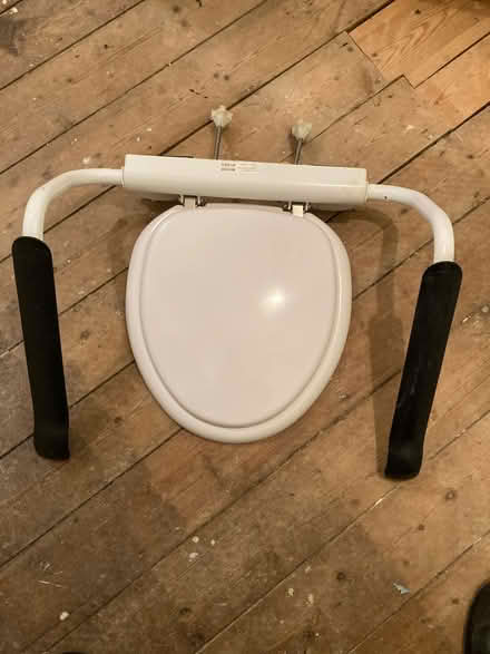 Photo of free Toilet seat with arms for elderly (Rhayader) #1