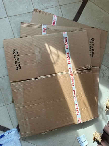 Photo of free 3 big cardboard boxes (Frankwell SY3) #1